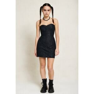 JPG x Target Strapless Corset Mini Punk Gothcore Y2K Black Rebellion 7 Small | M